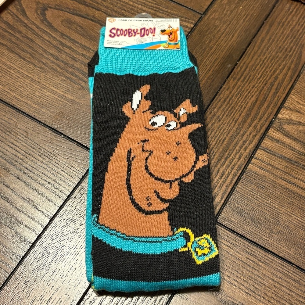 3/$20 Scooby-Doo Crew Socks NWT | Funny Cartoon Dog Lover Gift | Adult 6–12 - Picture 3 of 6
